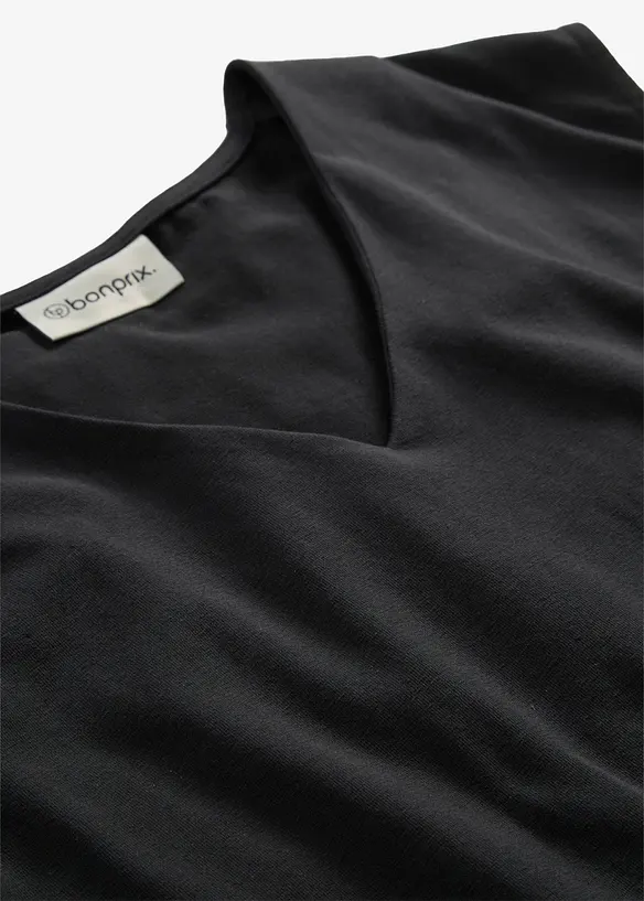 Maglia con scollo a V in puro cotone biologico, bonprix