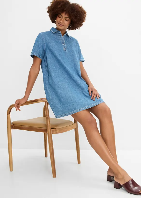 Abito in jeans di cotone biologico, bonprix
