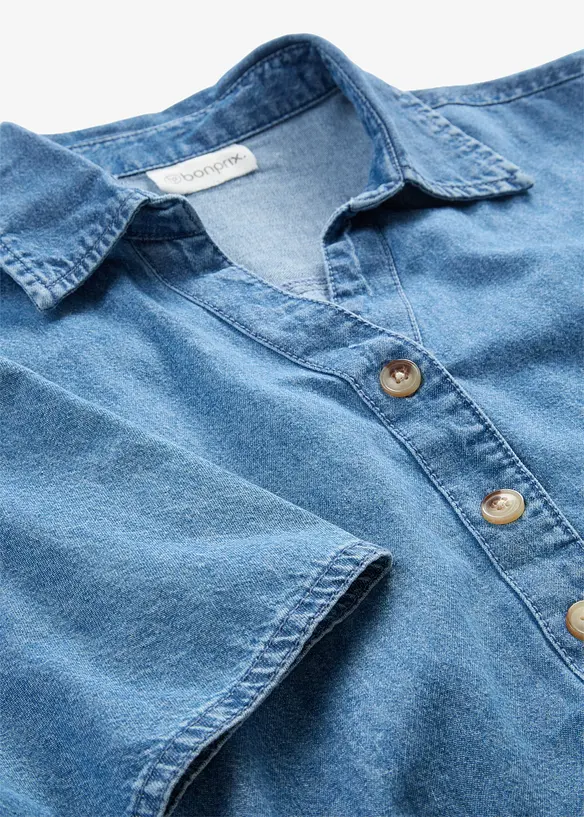 Camicetta in jeans di cotone biologico, bonprix