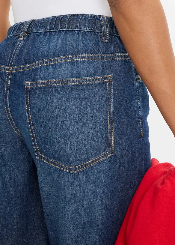 Jeans wide leg cropped, bonprix