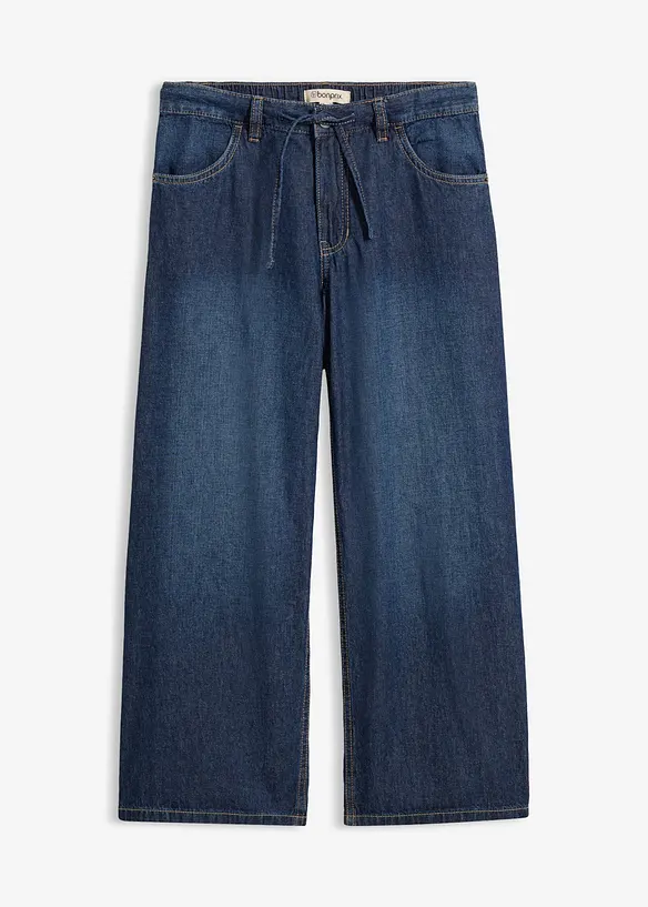 Jeans wide leg cropped, bonprix