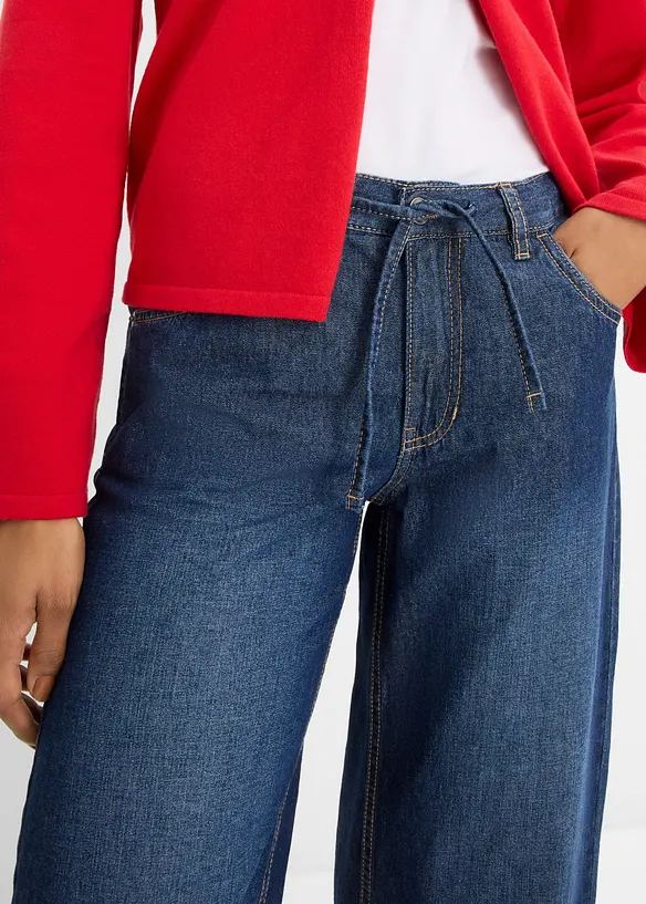 Jeans wide leg cropped, bonprix