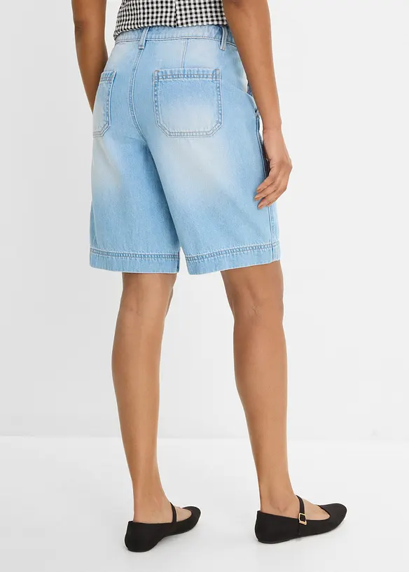 Bermuda di jeans leggeri, vita media, bonprix