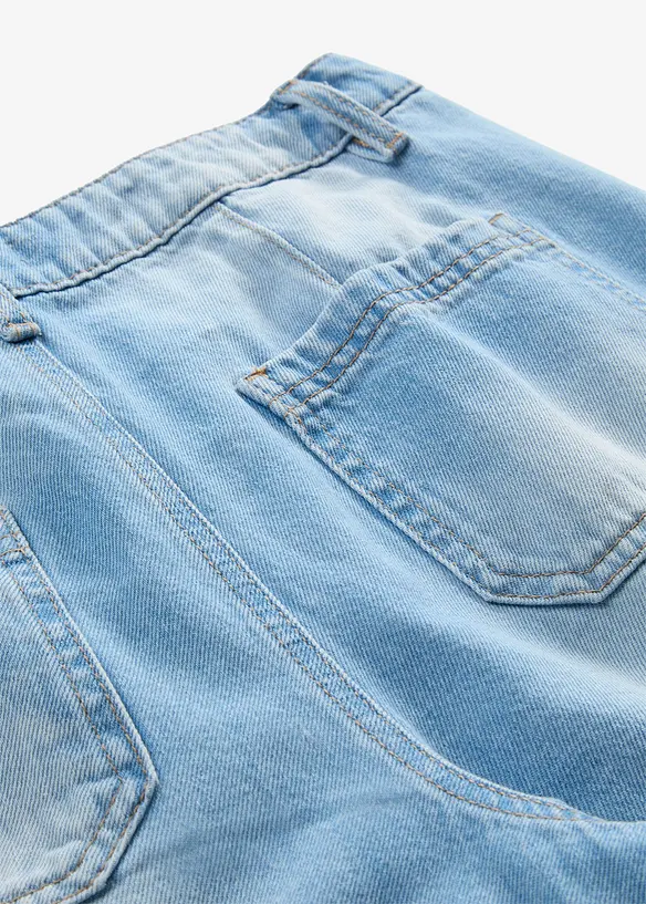Bermuda di jeans leggeri, vita media, bonprix