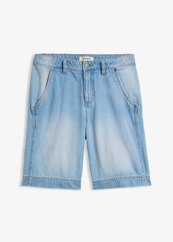 Bermuda di jeans leggeri, vita media, bonprix