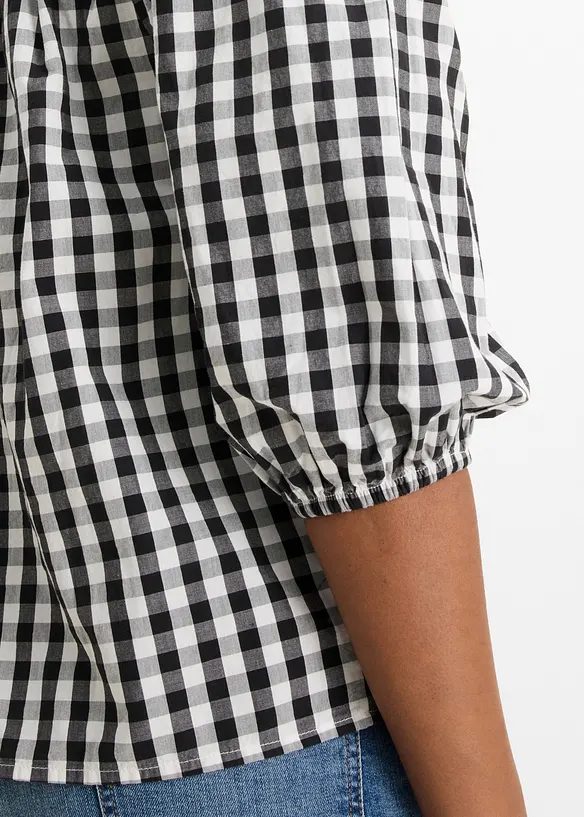 Camicetta a spalle scoperte in puro cotone, bonprix