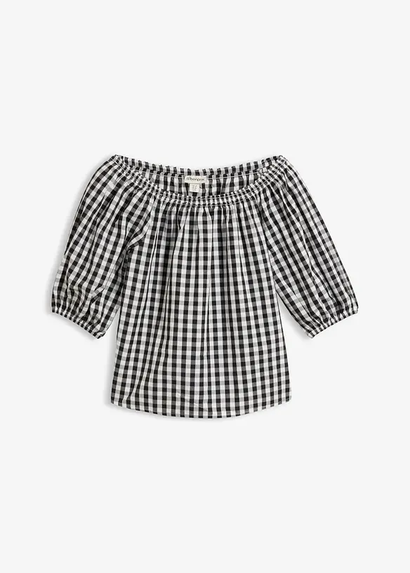 Camicetta a spalle scoperte in puro cotone, bonprix