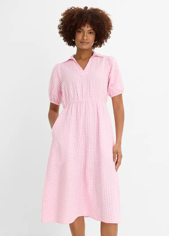 Abito midi in puro cotone, bonprix