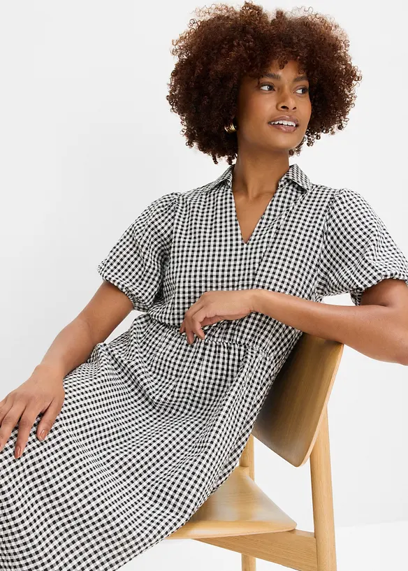 Abito midi in puro cotone, bonprix