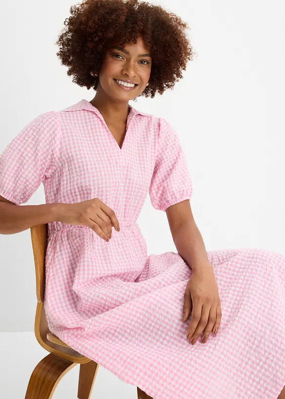 Abito midi in puro cotone, bonprix