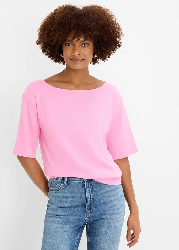 Maglia in cotone biologico effetto waffle, bonprix