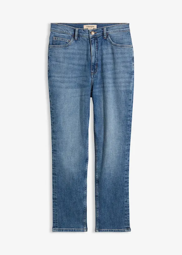 Jeans cropped slim fit, vita alta, bonprix