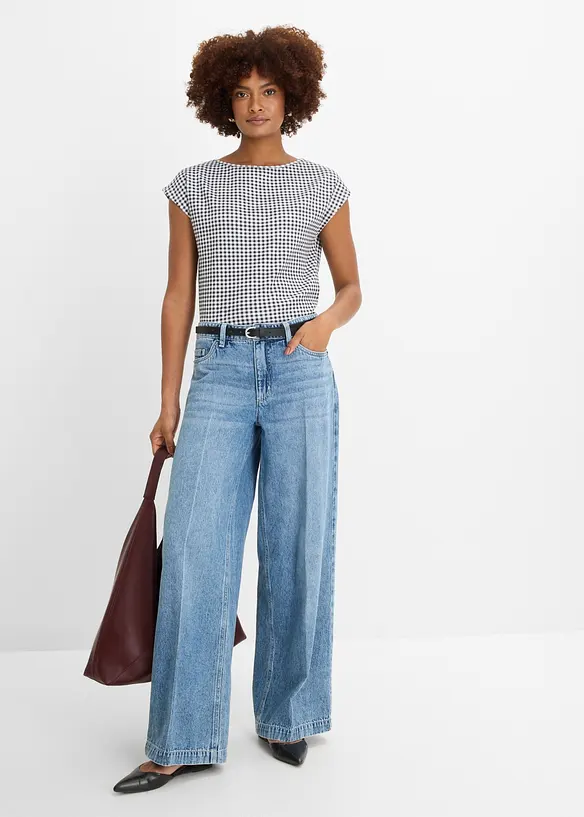 Maxi maglia in puro cotone biologico pesante, bonprix