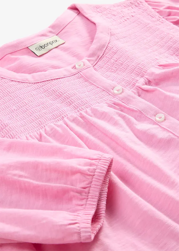 Maglia in filato fiammato di puro cotone biologico, bonprix