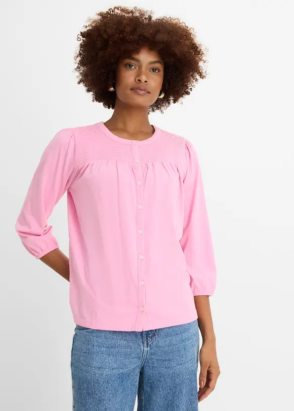 Maglia in filato fiammato di puro cotone biologico, bonprix