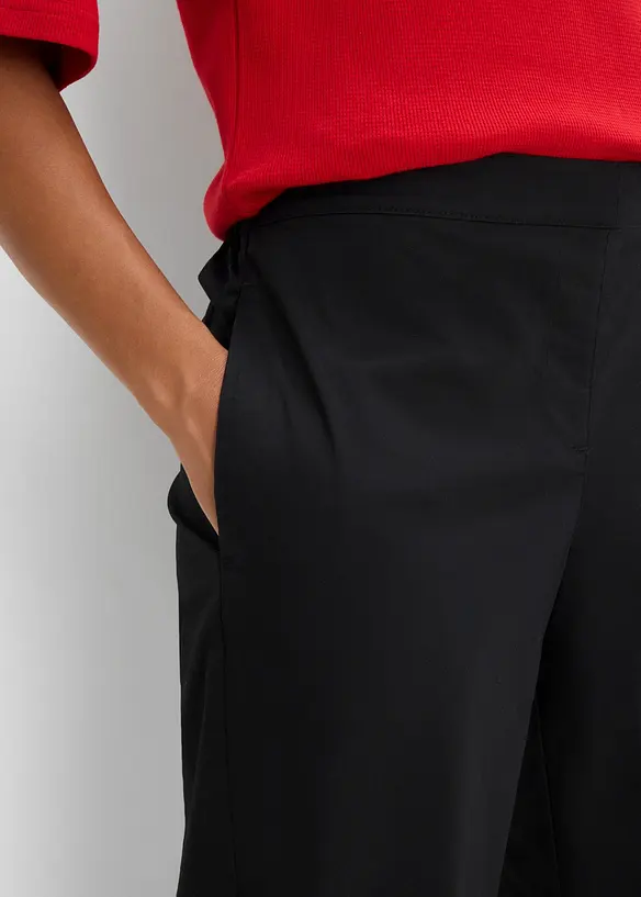 Pantaloni barrel in cotone, bonprix
