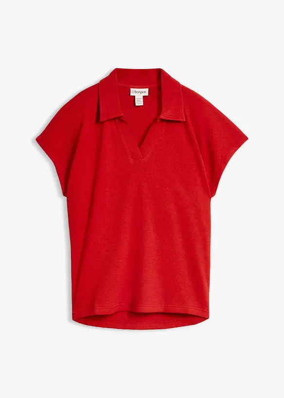 Polo in puro cotone biologico effetto waffle, bonprix