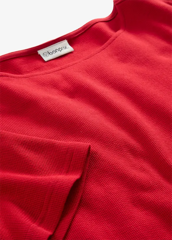 Maglia in cotone biologico effetto waffle, bonprix
