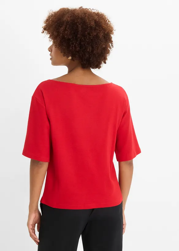 Maglia in cotone biologico effetto waffle, bonprix