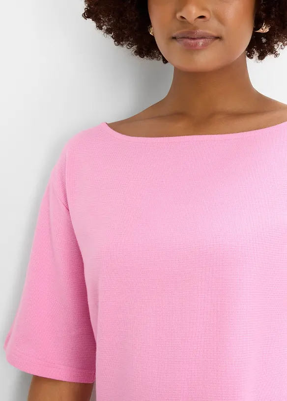 Maglia in cotone biologico effetto waffle, bonprix