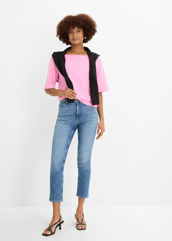Maglia in cotone biologico effetto waffle, bonprix
