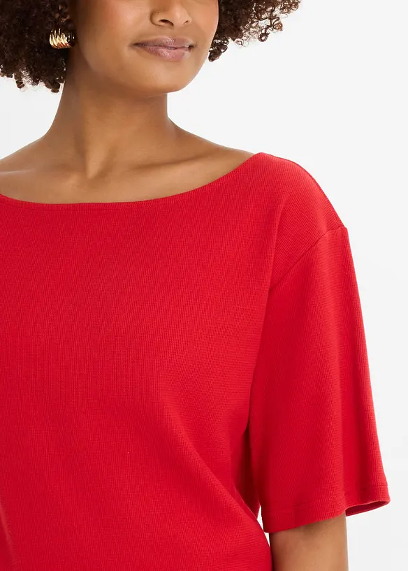 Maglia in cotone biologico effetto waffle, bonprix