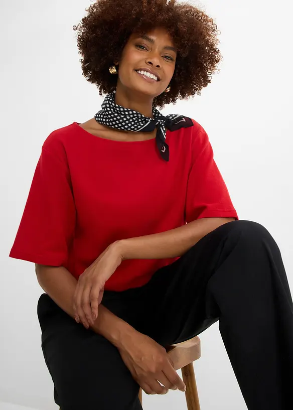 Maglia in cotone biologico effetto waffle, bonprix