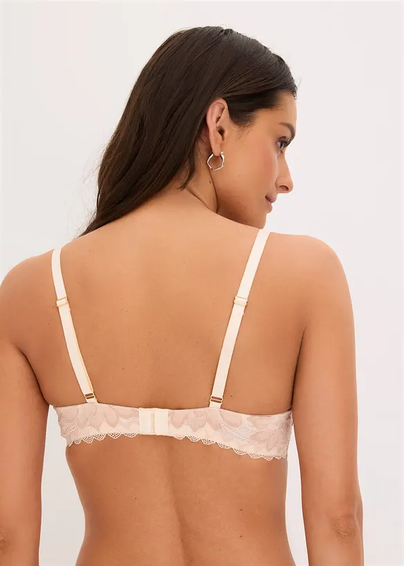 Reggiseno a balconcino in pizzo raffinato, bonprix