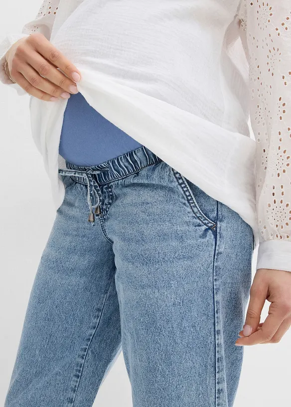 Jeans pr&eacute;maman alla caviglia, boyfriend fit, bonprix