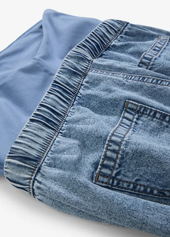 Jeans pr&eacute;maman alla caviglia, boyfriend fit, bonprix