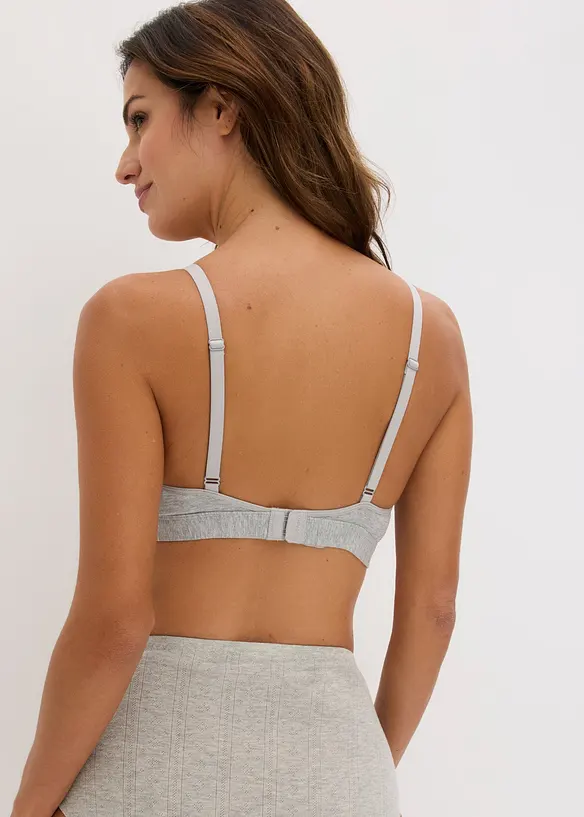 Reggiseno da allattamento senza ferretto con cotone biologico (pacco da 2), bonprix