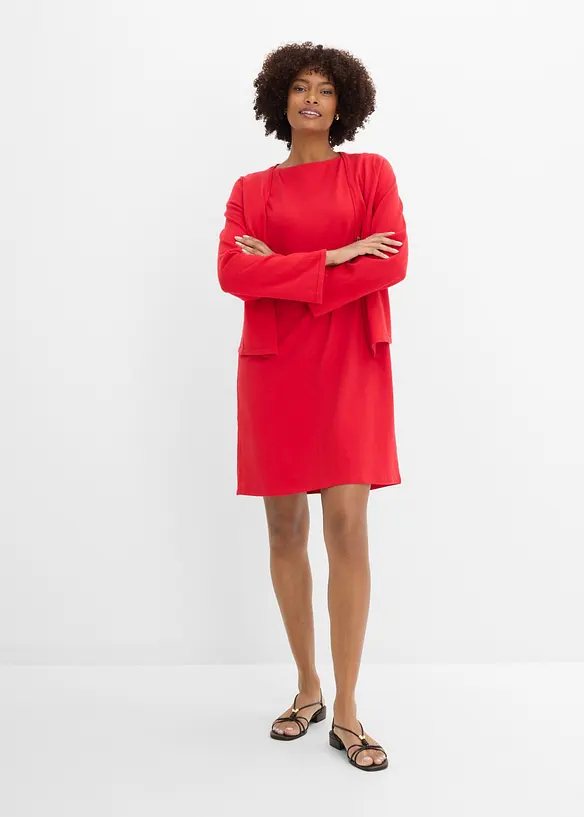 Abito in maglina di misto cotone elasticizzato, bonprix