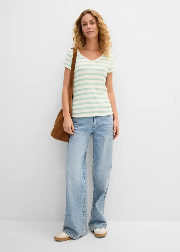 T-shirt in puro cotone biologico (pacco da 2), bonprix