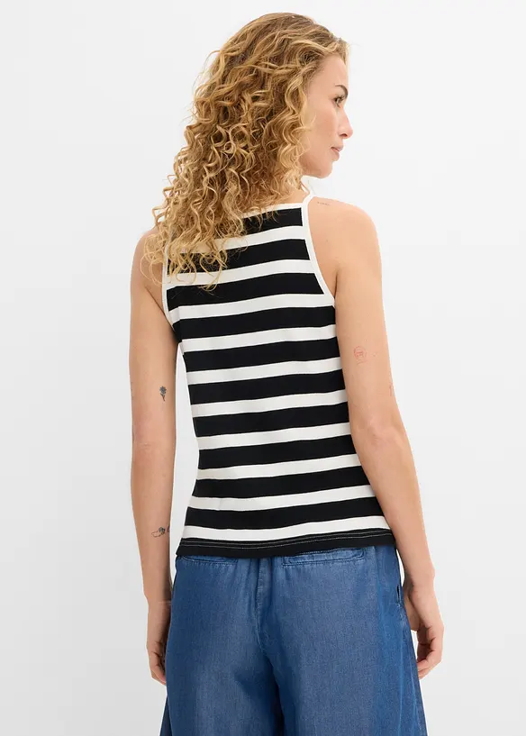 Top a costine in puro cotone biologico (pacco da 2), bonprix