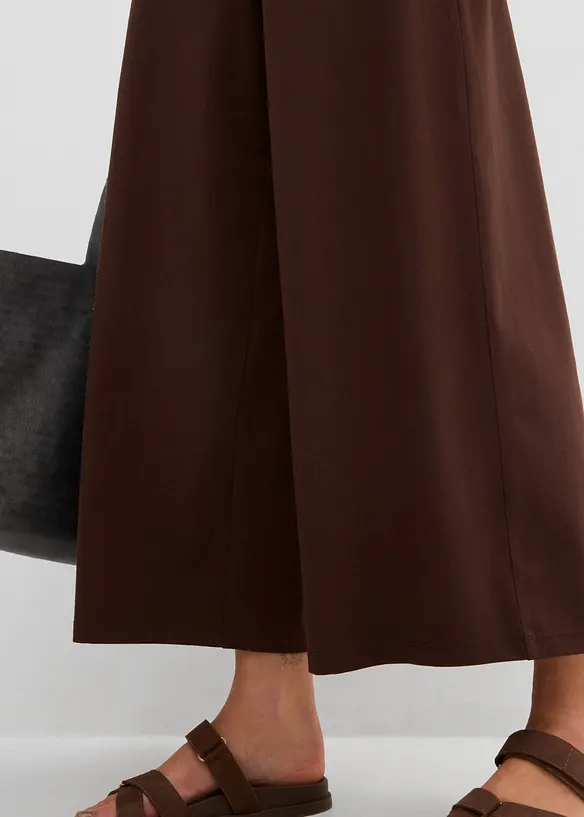 Pantaloni cropped elasticizzati in cotone biologico, bonprix