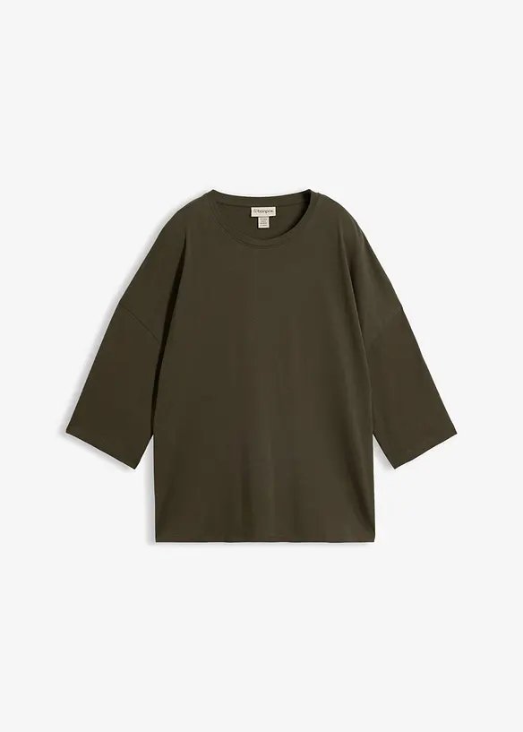 Maglia oversize in misto cotone biologico elasticizzato, bonprix