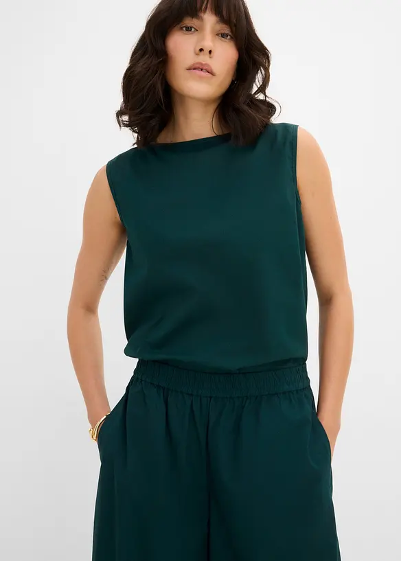 Pantaloni culotte ampi in puro cotone, bonprix