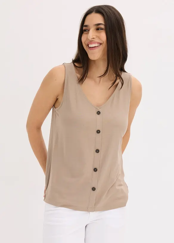 Top con bottoni, bonprix