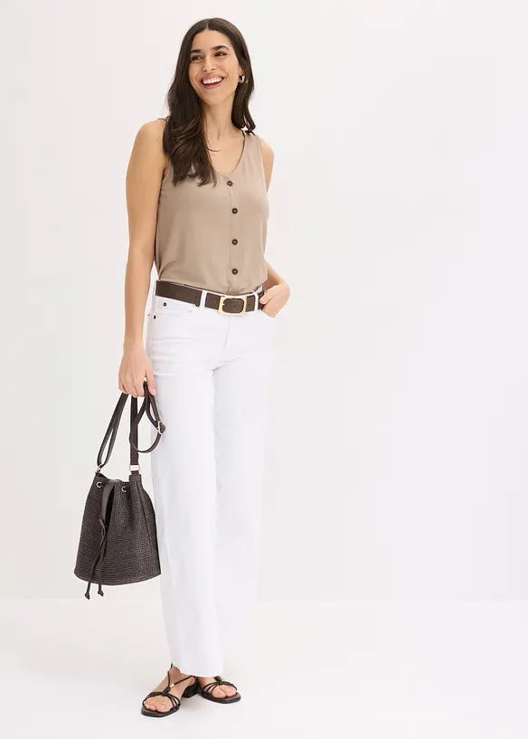 Top con bottoni, bonprix