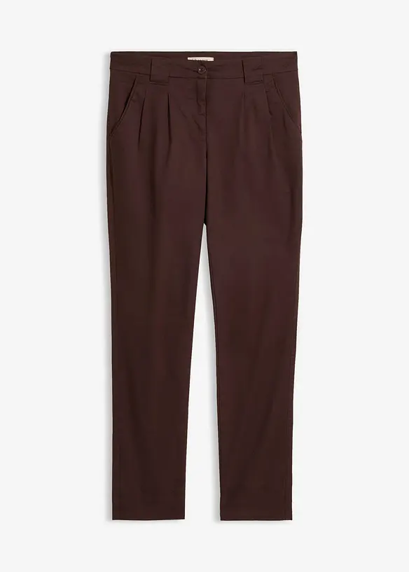 Pantaloni chino elasticizzati in misto cotone, bonprix