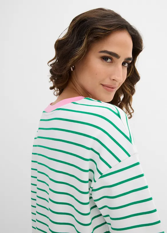 T-shirt oversize in puro cotone biologico, bonprix