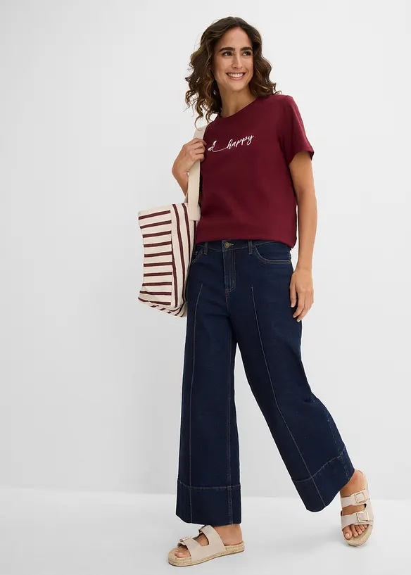 T-shirt in puro cotone, bonprix
