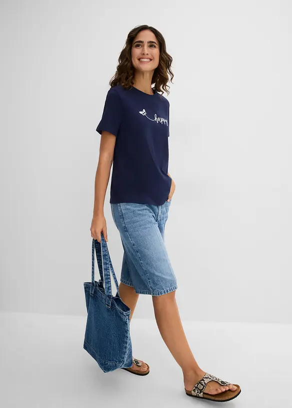 T-shirt in puro cotone, bonprix