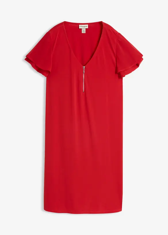 Abito in maglina con maniche di chiffon, bonprix