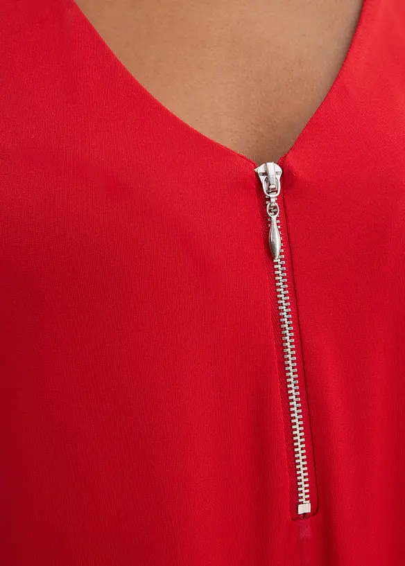Abito in maglina con maniche di chiffon, bonprix