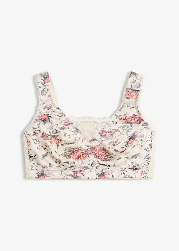Reggiseno contenitivo senza ferretto con spalline imbottite, bonprix