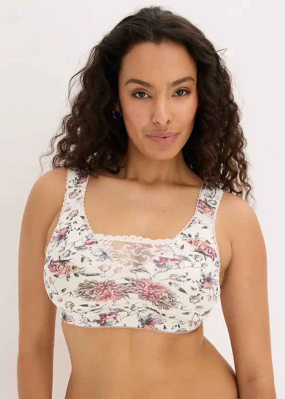 Reggiseno contenitivo senza ferretto con spalline imbottite, bonprix