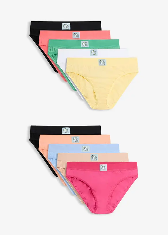 Slip con morbido cotone (pacco da 10), bonprix