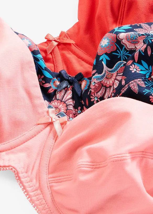 Reggiseno con ferretto e cotone biologico (pacco da 3), bonprix