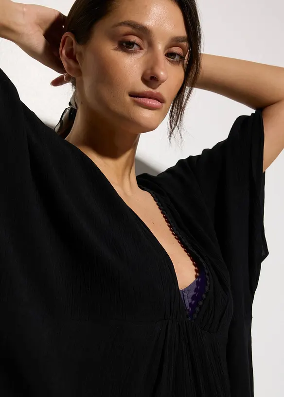 Tunica copricostume in crinkle strutturato, bonprix